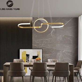

Gold Black LED Chandelier Home Indoor Lighting For Living Room Dining Kitchen Bedroom Modern LED Hanging Lamp Lighting Fixtures