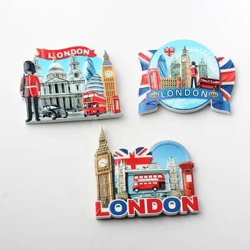 

London resin magnetic refrigerator stickers magnets for refrigerators for scenic tourist souvenir fridge magnets