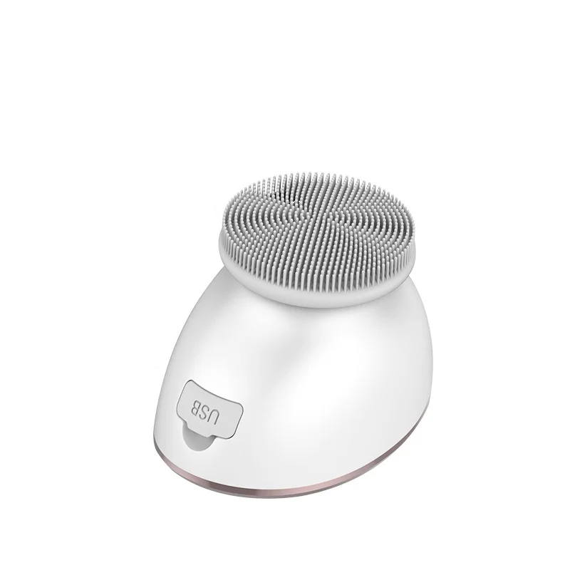 

Ultrasonic Skin Scrubber Silicone Electric Washing Brush Pore Cleaner Shrink Pores Multifunction Beauty Device