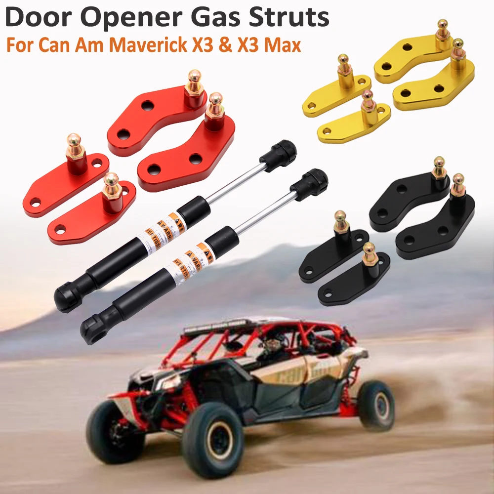 

Для Can-Am Maverick X3 & X3 Max 2017 2018 2019 2020 2021 открывания двери газовые стойки набор заготовка Алюминий анодированного спереди и сзади