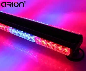 

Both Side 108W 36 LED Emergency Warning Car Traffic Advisor Strobe LightBar Beacon Roof Flashing Light Red Blue Amber White