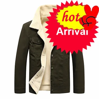 

Thicken Jacket Men Warm Fleece Denim Jackets Winter Plus Velvet Male Coats Outwear Clothing Size 5XL,ZA282