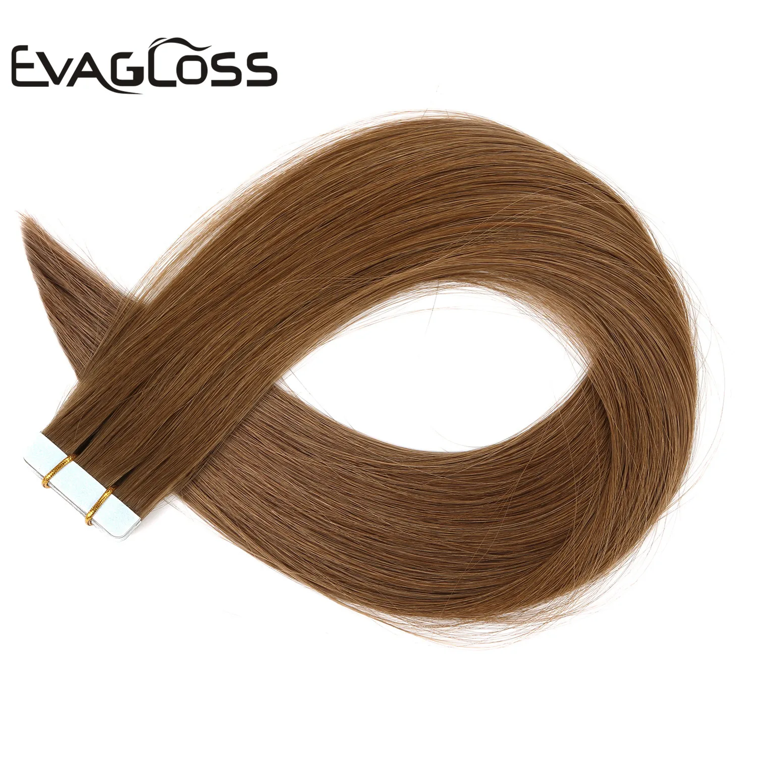 

EVAGLOSS Skin Weft Real Remy Tape in Human Hair Extension 10pcs 20pcs 40pcs Adhesive Extensiones de Cabello Humano 12"/16"/20"