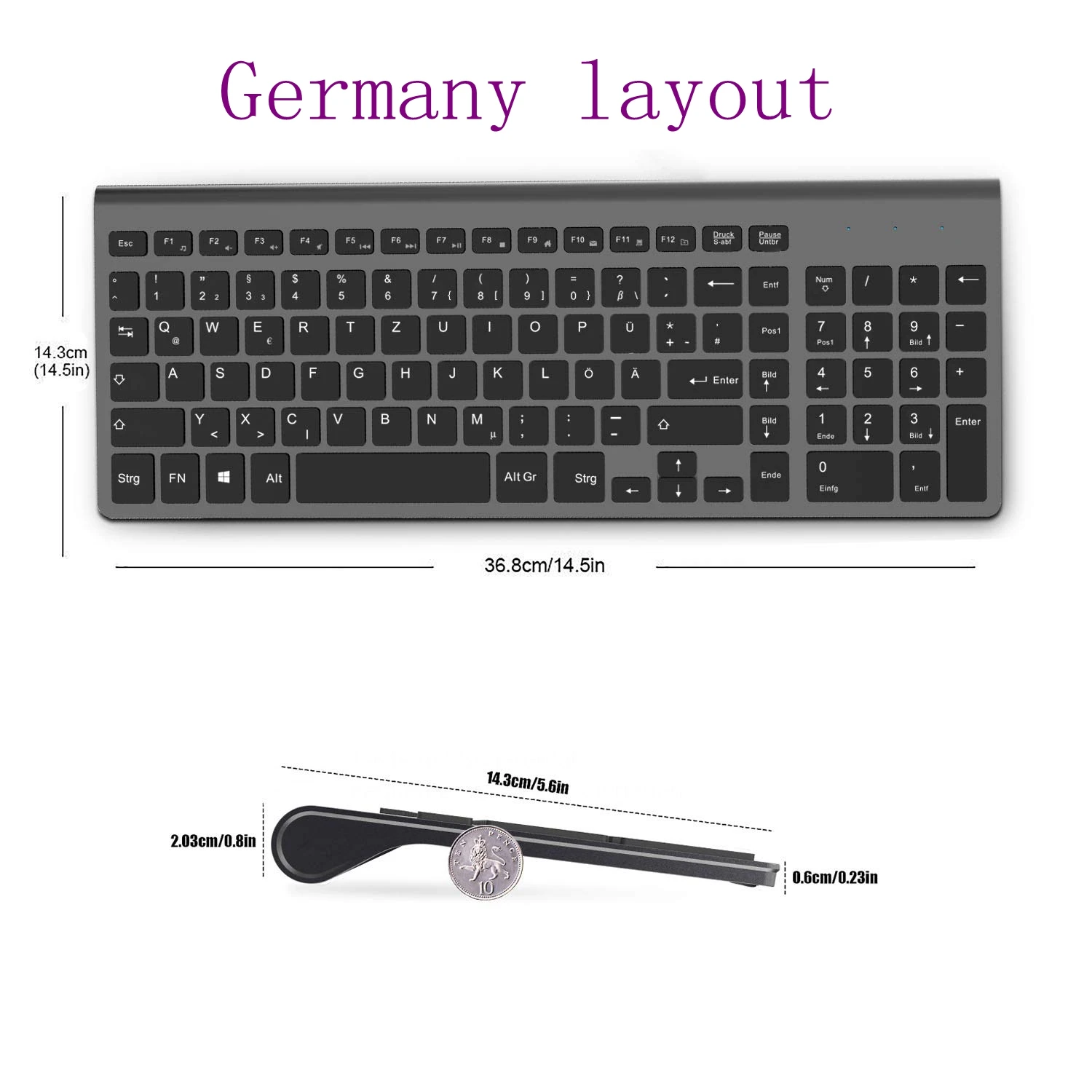 layout de teclado sem fio e mouse