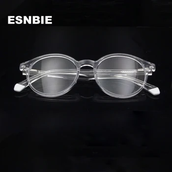 

Womans Transparent Glasses Frame Women Vintage Retro Round Crystal Acetate Eyeglasses Frames For Men Prescription Eyewear
