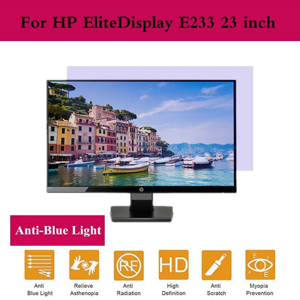 HP EliteDisplay E233 23 inç monitör ekran koruyucu anti mavi ekran koruyucu  Film Anti peek filmi monitör aksesuarları|Ekran Koruyucular| - AliExpress