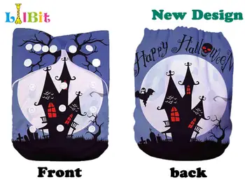 

1 PC Reusable Holiday Halloween Print Baby Pocket Cloth Diaper