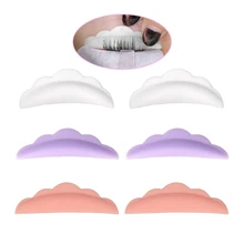 3 Pairs podkładki silikonowe do podnoszenia rzęs zestaw sztuczne rzęsy do przedłużania podnoszenia trwałe zestaw narzędzi rzęs podnoszenia lokówki Curl Shields klocki