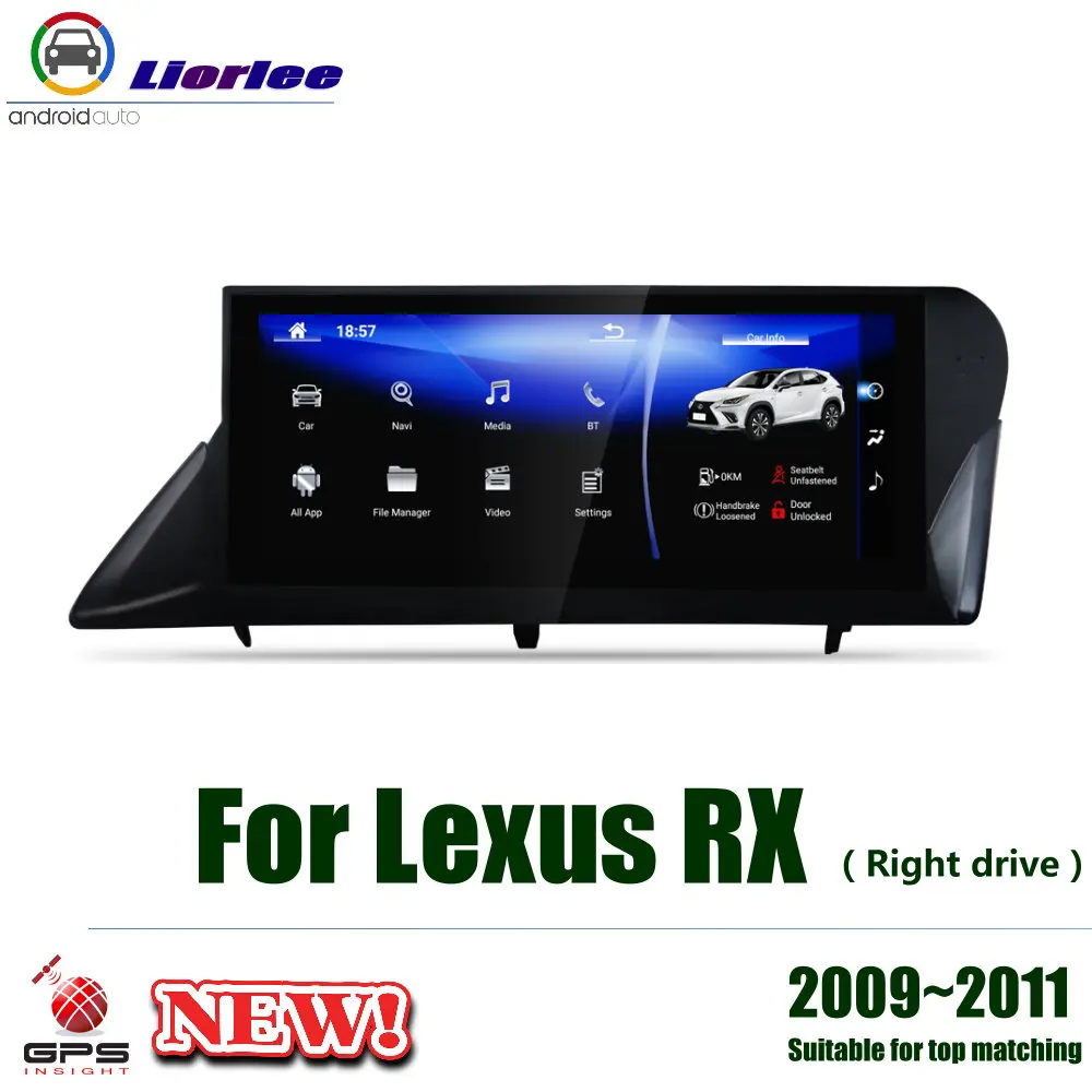 

Автомобильный мультимедийный плеер на Android для Lexus RX 2009-2011, GPS-навигация, стерео радио, видео, аудио, головное устройство, система 2din