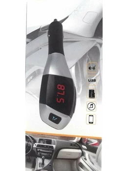 

Manos Libres Bluetooth Radio Para Coche Mechero FM Reproductor Wireless Car KitX7 Gris MP3