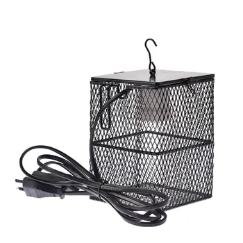 

2020 New Anti-scald Pet Heating Lamp Holder Cover for Turtle Snakes Lizards with Power Switch Anti-Biting Hose Hanging Hook