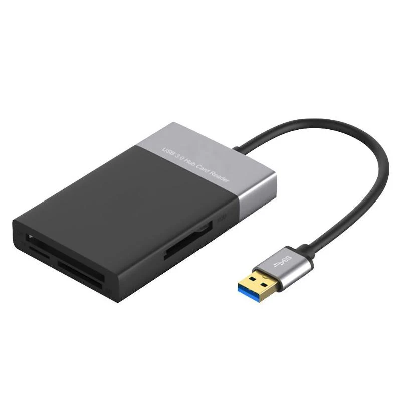 USB 3,0 к XQD мульти Особенности разветвитель TF высокого Скорость Мульти устройство чтения карт памяти акрилонитрил-бутадиен-стирол, Алюминий корпус из металлического сплава короб для прокладки кабеля из ПВХ 2 Порты и разъёмы концентратор