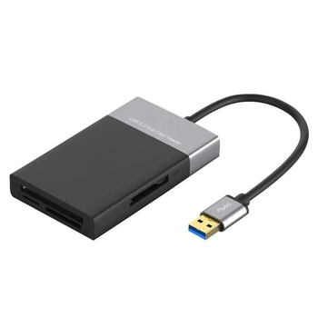 

USB 3.0 To XQD Multi Features Splitter TF High Speed Multi Memory Card Reader ABS and Aluminum Alloy Shell PVC Wire 2 Port HUB A