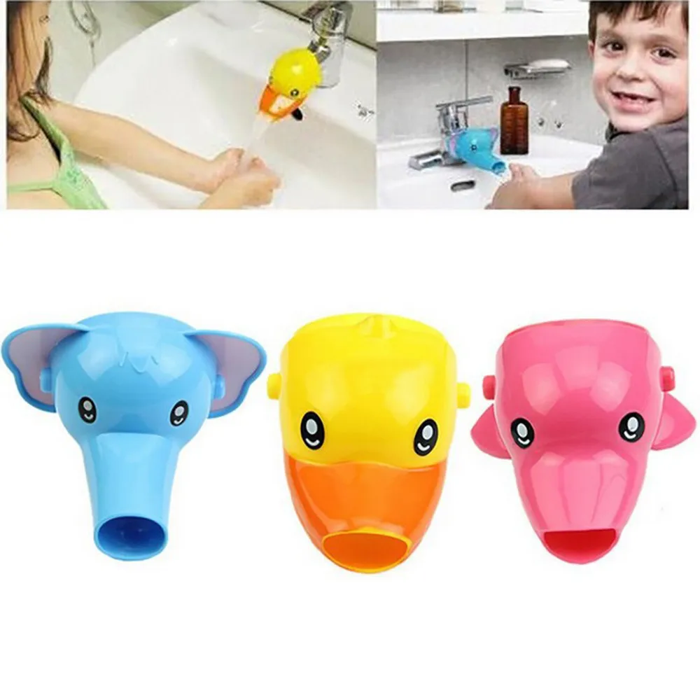 Cartoon Faucet Extender Sink Handle Extension Toddler Kid Bathroom Children Hand Wash Water Saver Kitchen Accessory | Обустройство