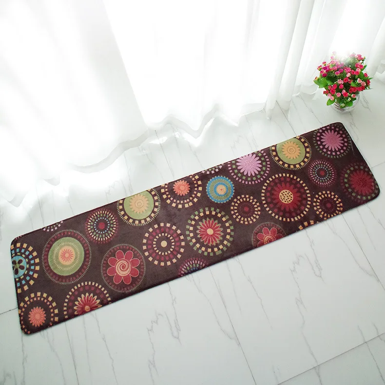 Zeegle мультфильм фланелевые коврики для прихожей коридора коврики Нескользящие ковры для прикроватные Коврики для спальни впитывающие длинные кухонные коврики