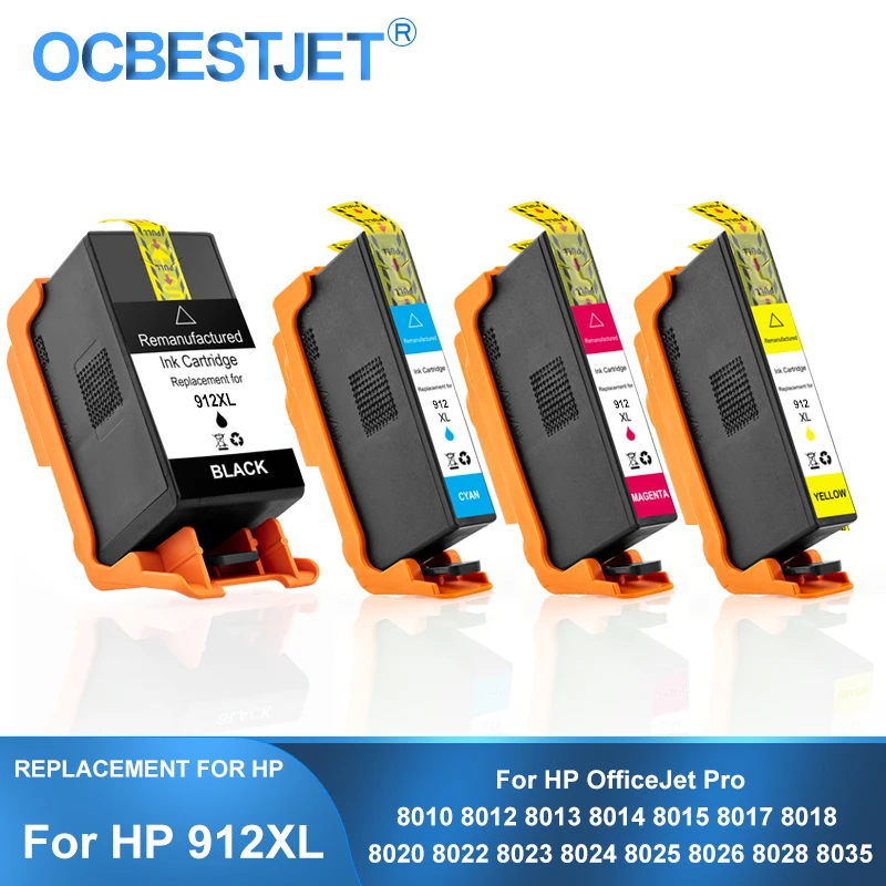 Cartucho de tinta de repuesto para impresora HP 912XL, recambio de tinta  para HP OfficeJet Pro 912, 8010, 8012, 8015, 8017, 8020, 8025,  8035|Cartuchos de tinta| - AliExpress