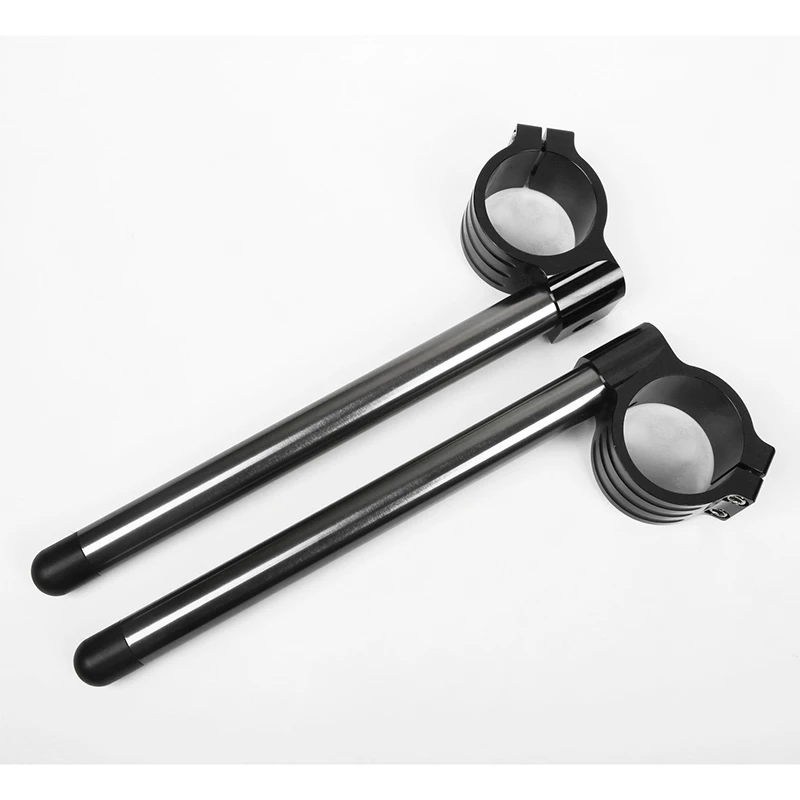 Black 45mm CNC higher Raised Riser Clip-Ons clipon Fork Handle Bar Handlebar
