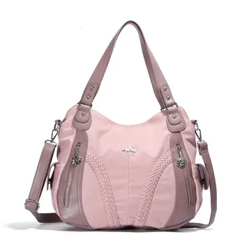 

Women's Bag Fashion Pillow Pu Leather Handbag Solid Color Middle-aged Dumpling Handbag Shoulder Messenger Bag