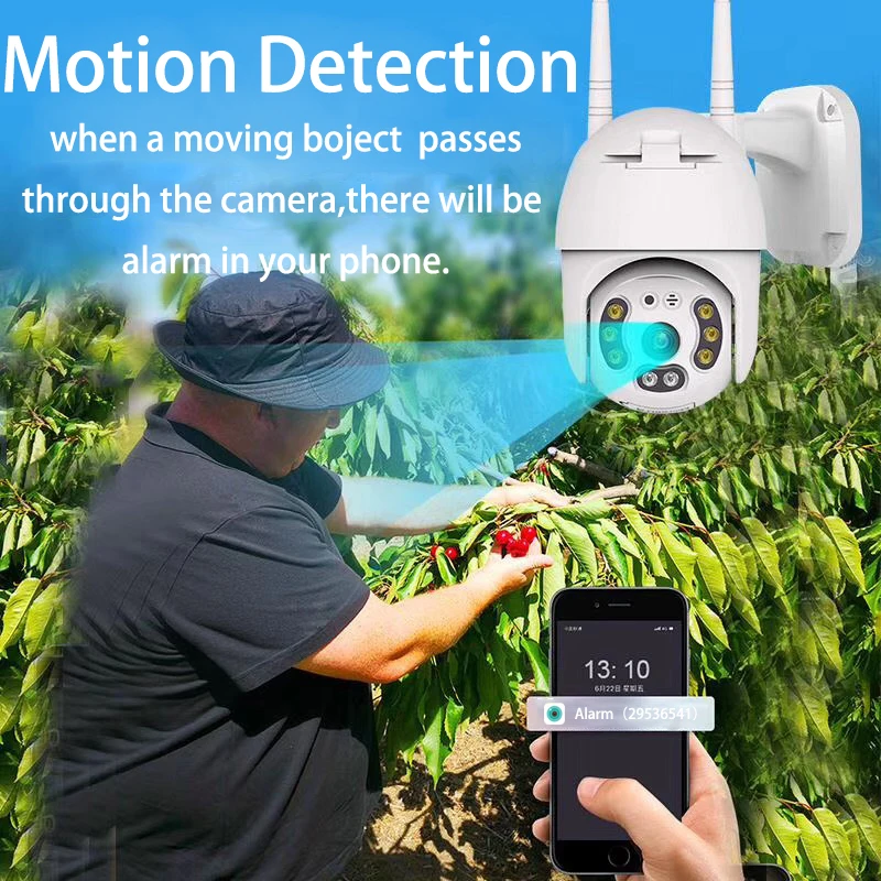 Cena OUERTECH1080P na świeżym powietrzu prędkości kamera wifi 2MP H.265 Audio PTZ kamera bezprzewodowa w chmurze gniazdo SD ONVIF domu obserwacja ip kamery