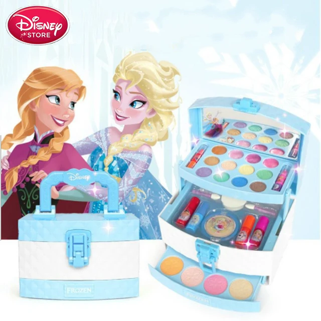 Disney Frozen maquillaje de juguetes para niñas, maquillaje de imitación,  princesas de Disney, Anna, Elsa, accesorios de maquillaje, joyería, regalo  para niños|Juguetes de belleza y moda| - AliExpress