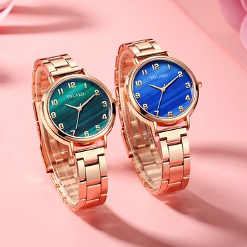 

Luxury Women Round Business Wrist Watch Fashion Analog Stainless Steel Ladies Watches High-end Brand Ladies Quartz Watch