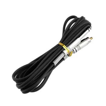 

High-grade Silicone RCA Tattoo Hook Line Black CHUSE 2.4m Steel Gel RCA Cable Silica Tattoo Clip Cord For Tattoo Machine