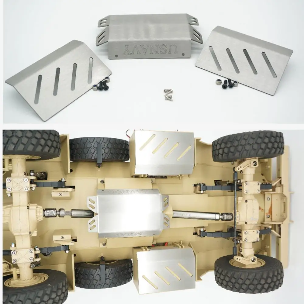 HG P602 RC Запчасти для автомобиля обновление металлического шасси Броня топливный