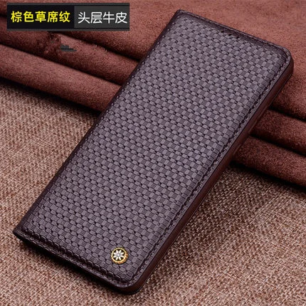 Coffee 2 Чехол из натуральной кожи с магнитной откидной крышкой для телефона для Meizu Pro 7 Plus/Meizu Pro 7 Plus - Цвет: Coffee 2