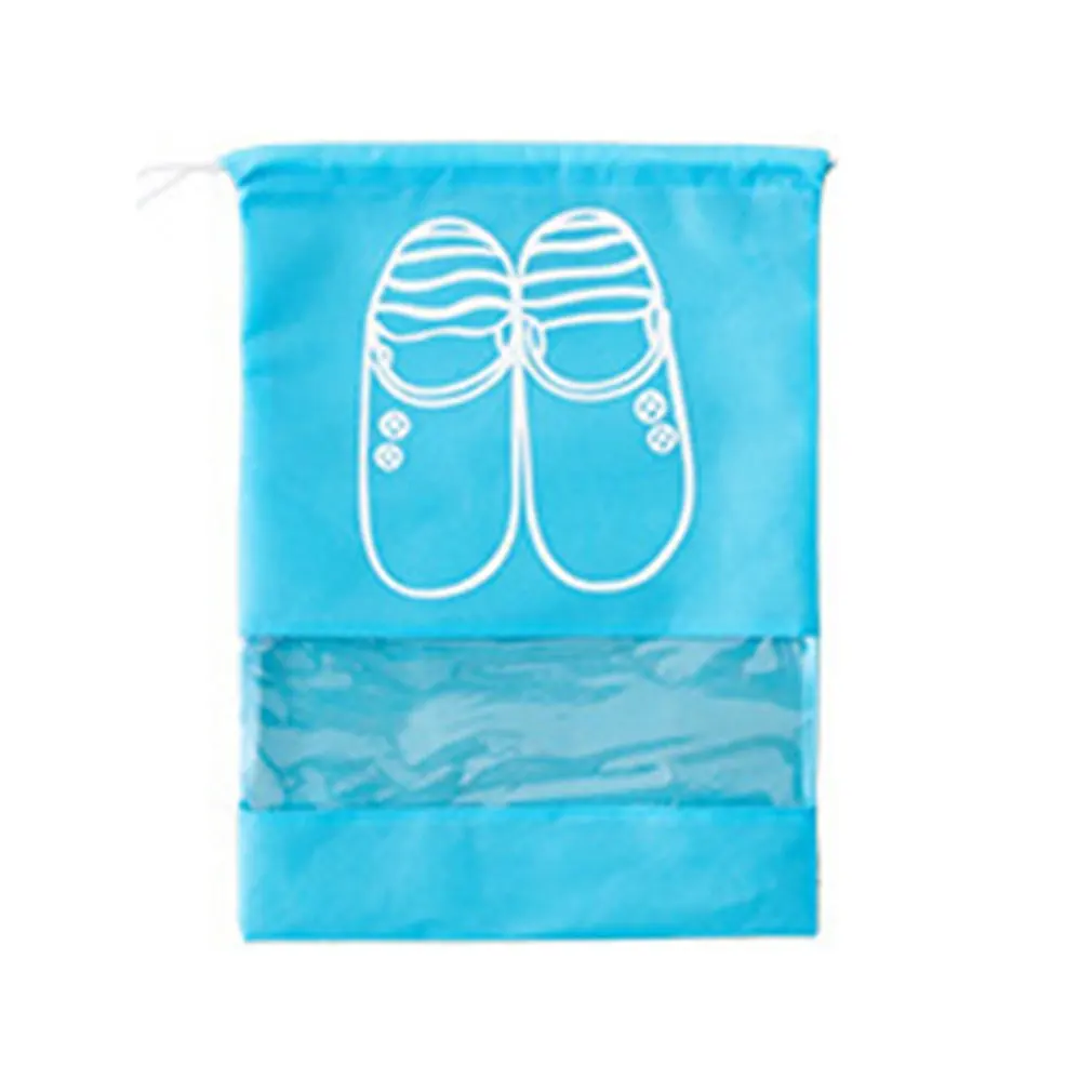 

Travel Shoes Bags for Women Dustproof Cover Shoes Bags Non-Woven Travel Beam Port Shoes Storage Bags