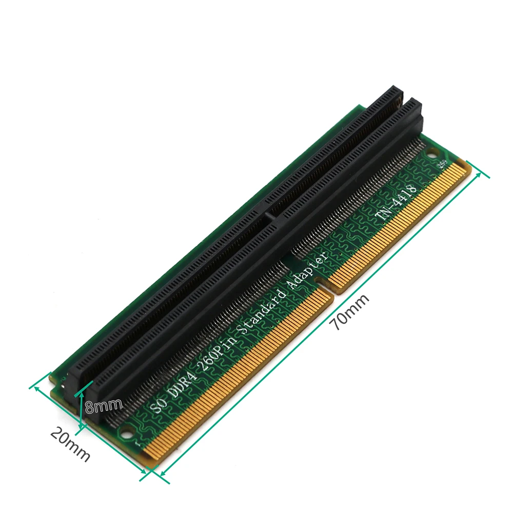 H1111Z Плата расширения DDR4 SO dimm адаптер памяти Riser Card SO DDR4 260Pin памяти тест защитный адаптер Разъем для портативных ПК