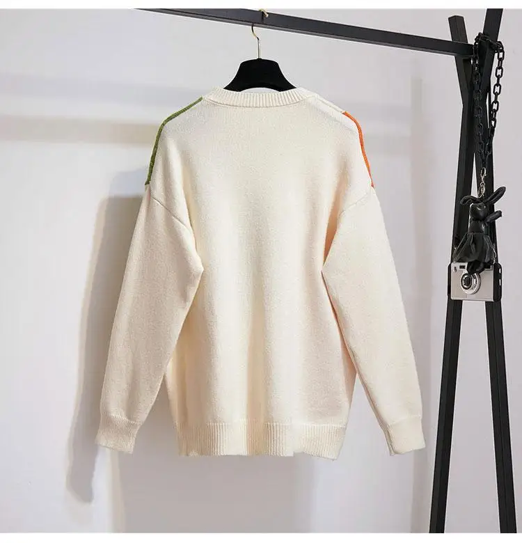 ICHOIX комплекты одежды в Корейском стиле из 2 предметов милый свитер+ черная мини-юбка Женский комплект из 2 предметов, комплект одежды для девочек зимний комплект с юбкой