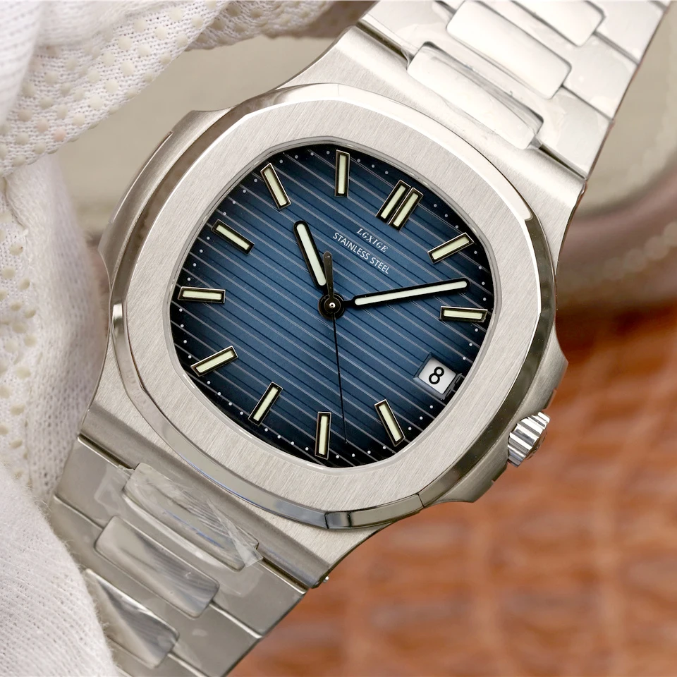 

top Luxury brand mens watch new calendar 40 mm watch men stainless steel ap luminous phillippe diving waterproof 50M aaa watch