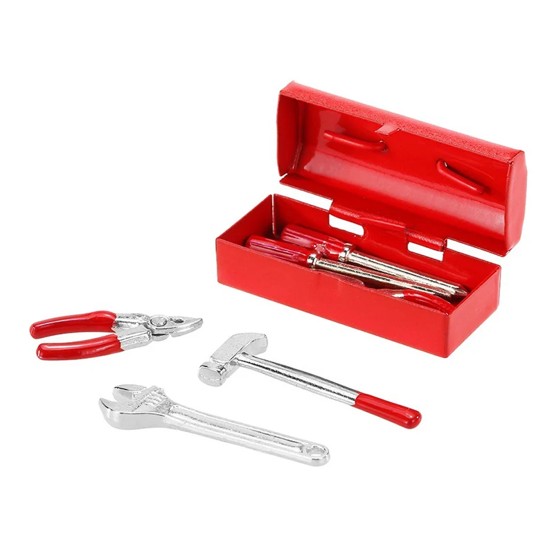 

RC Crawler Toolbox Model Cars Accessories Hammer Screwdriver Wrench Pliers