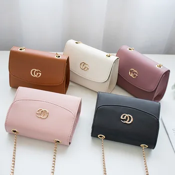 

Japan and South Korea new small fresh female bag casual small square bag shoulder messenger bag solid color