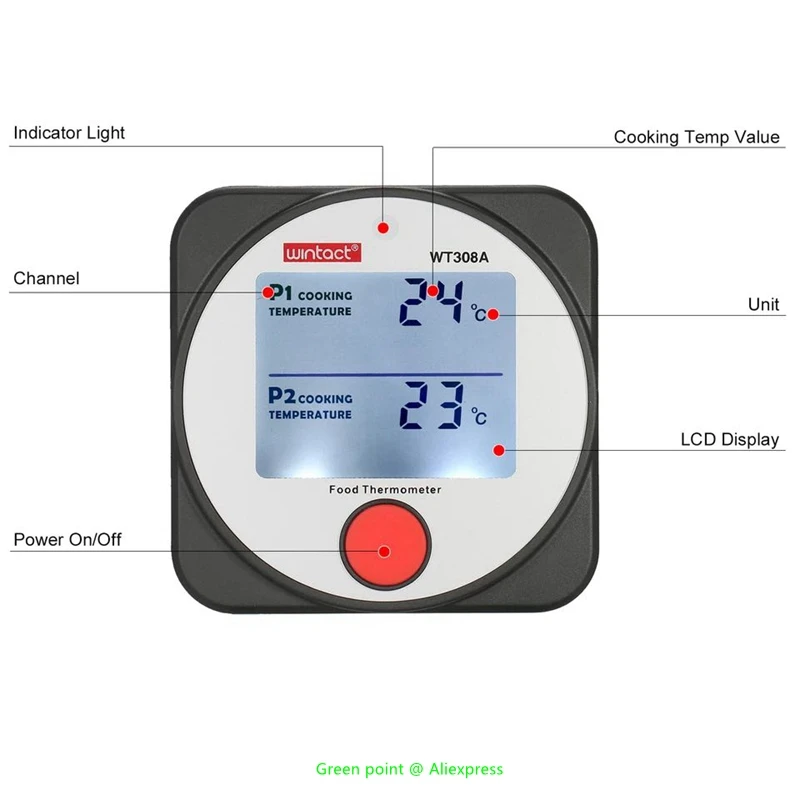 Thermomètre infrarouge numérique -50~400℃ Pistolet pyromètre laser sans  contact Mesureur de température Outils industriels