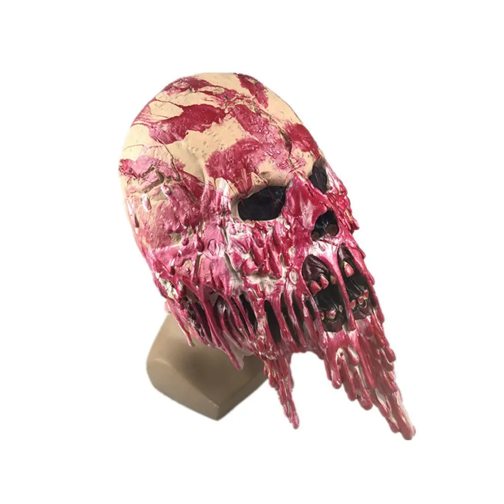Haunted House Dripping Blood Rot Latex Mask Halloween Scorpion Ghost Detective Zombie Walking Dead Zombie Devil Mask