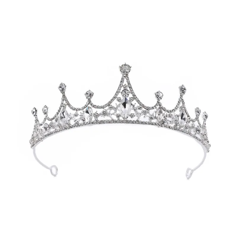Серебряная корона для детского дня рождения свадебный головной убор аксессуары