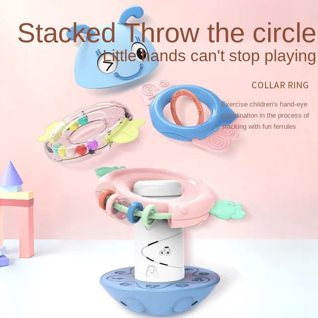 Montessori Music Toys For Newborns 0 12 Months Teethers Rattles For Baby Boy 13 24 Month Educational Musical Tumbler Crib Mobile 2