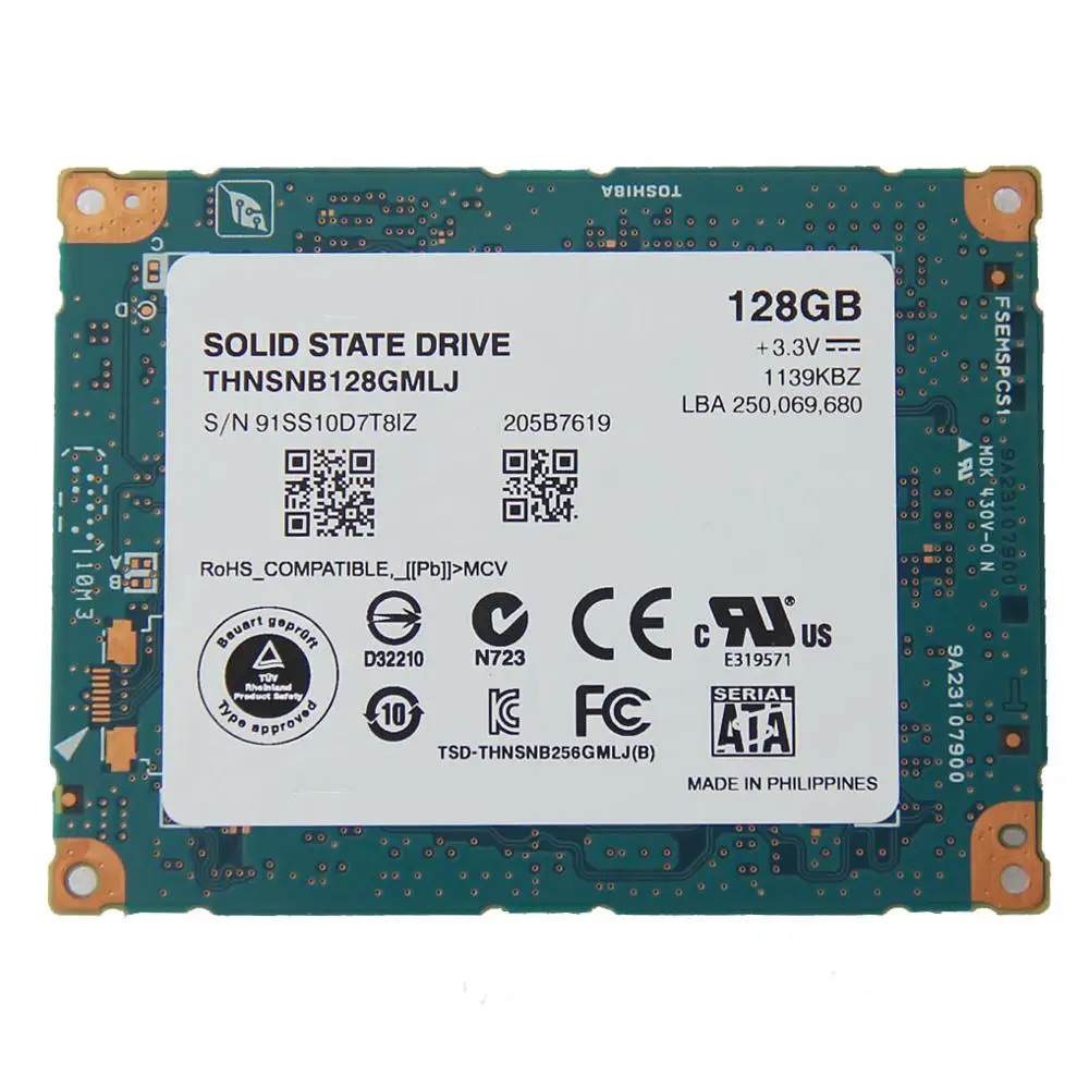 1 8 128GB LIF THNSNC128GMLJ SSD For 2009 Macbook Air A1304 Rev b Rev c MC233