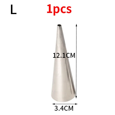 Нержавеющая сталь профессиональный обледенение трубопроводов сопла цветочный крем кондитерские насадки кухонные аксессуары инструменты для украшения торта - Цвет: Style D 1Pcs L