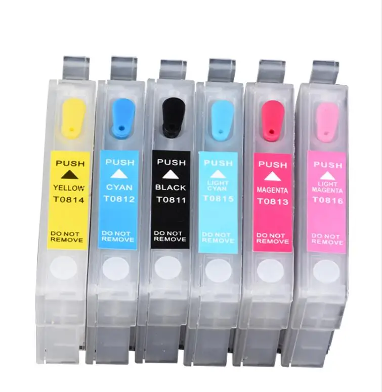 T0811-t0814многоразовый чернильный картридж для Epson Stylus R390/RX590/R270/RX690/RX610/RX615/R290/R295/1410