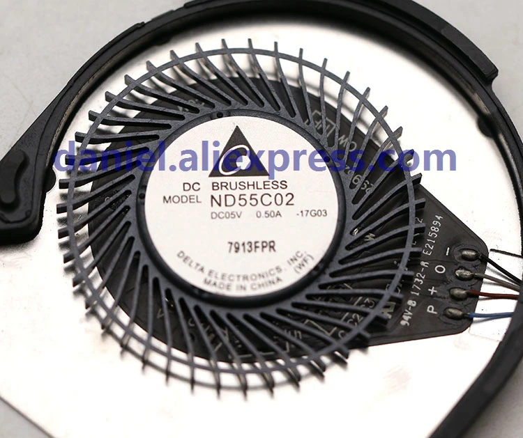 DELTA ND55C02-17G03 5V 0.50A ноутбук встроенный турбо вентилятор охлаждения процессора