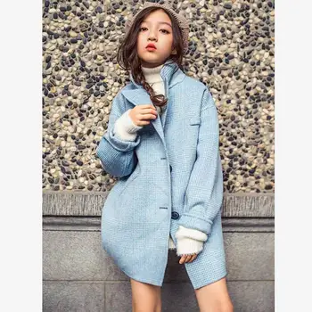 

Winter Fashion new children Double-faced wool coat Single-breasted Soft comfortable overcoat warm Cashmere jacket ouerwear Y2270
