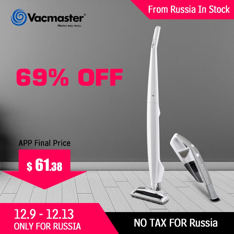 

Vacmaster 2 in 1 Portable Vacuum Cleaner 18V Wireless Vacuum Cleaner Cordless Handheld Cleaner for Home Car Vacuum Cleaner