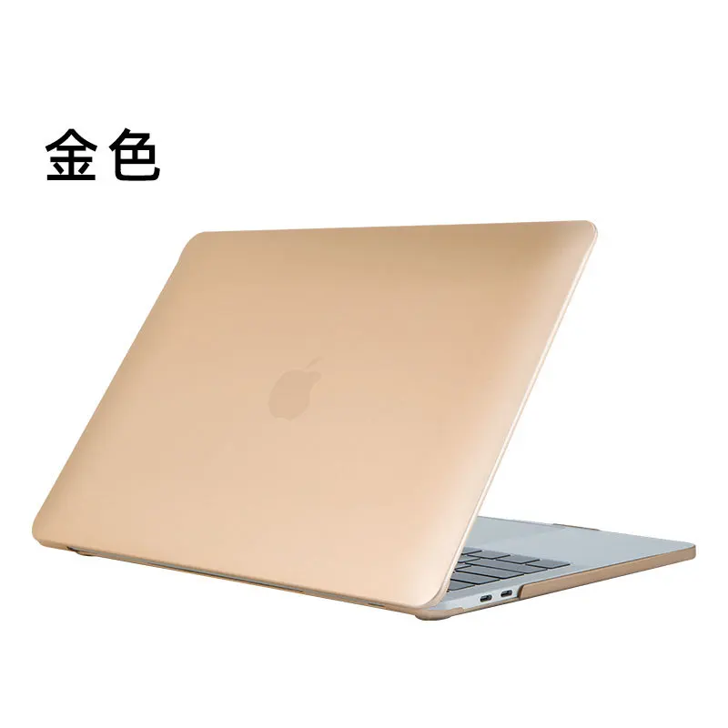 Чехол для ноутбука с кристаллами для MacBook Touch ID A1932, чехол для Macbook Air 13 A1466 A1369 Pro retina 11 12 13 15,4 15, Жесткий Чехол - Цвет: Gold