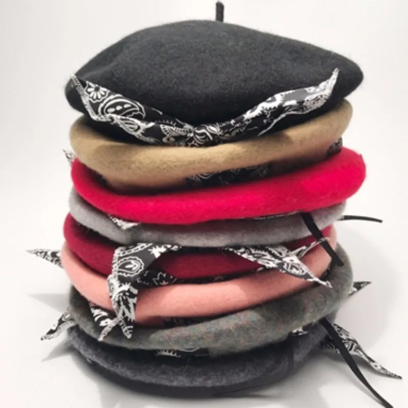 Корейская версия, новая осенняя и зимняя шапка моряка, Женская трендовая Ретро винтажная шерстяная Повседневная шапка для художника, японская шапка