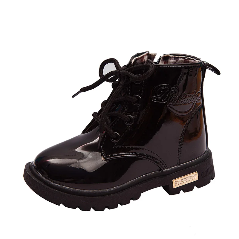 

New 2020 Kid Boots Spring Autumn Leather Children Boots Fashion Toddler Kids Boots Fashion Soft Girls Waterproof Motorcycle Shoe