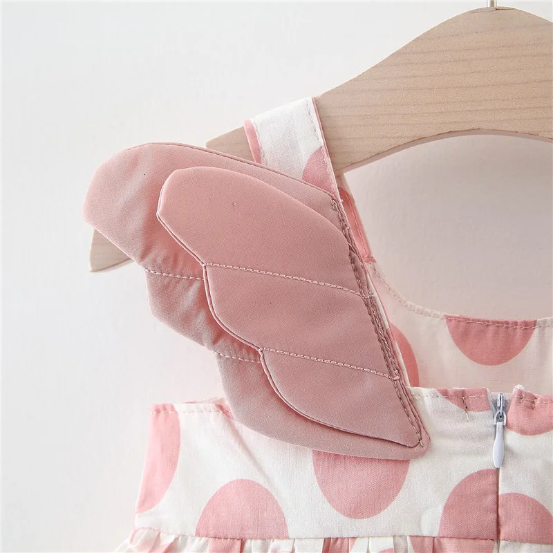 M. Dian Xi/платья для маленьких девочек; коллекция года; летняя шляпа; комплект из 2 предметов; детская одежда; детское платье принцессы с принтом без рукавов для дня рождения
