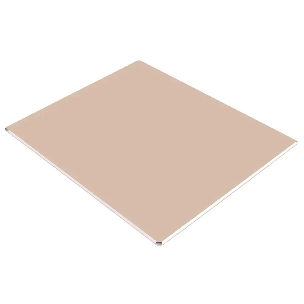 Gold 240x200mm Fanshu коврик для мыши геймер dota 2 Алюминиевый металлический Настольный игровой коврик для мыши с гладкими краями Матовые Круглые поверхности для Mac ipad iMac ПК - Цвет: Gold 240x200mm