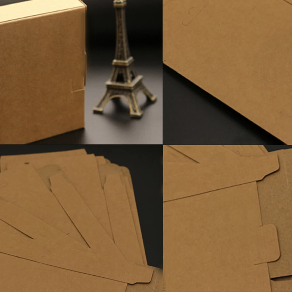 10 шт./компл. упаковочная коробка для ювелирных изделий однотонная Свадебная коробка для хранения многофункциональный товар украшения с